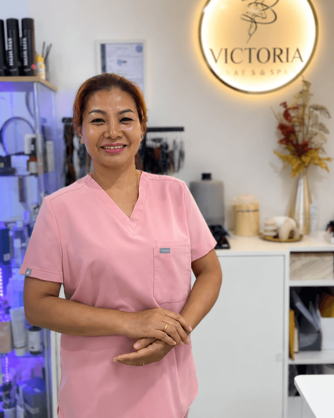 Kai, Victoria Beauty cosmetologist